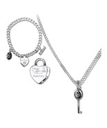 Twilight Jewellery Heart &amp; Key Necklace/Bracelet - £22.34 GBP