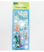 Stickety Do Da Dragon Tales Stickers Snowflakes Ord Wheezie Slurpy Vinta... - $9.70