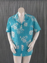 Vintage Hawaiian Shirt -  White Floral Pattern by Kai Nani - Men&#39;s Extra Large - £39.16 GBP