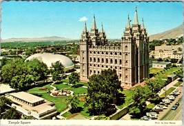 Postcard Utah Temple Square Salt Lake City Mormon Temple &amp; Tabernacle  - £3.89 GBP