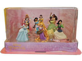 Disney Store Princess Deluxe Figure Play Set 9 Pcs New - £39.20 GBP