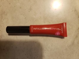 L'oreal Paris Infallible Lip Paints 324 DIY Red 0.27 Oz New Free Shipping - $7.41