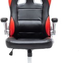 Black-And-Red Executive Gaming Chair From Btexpert That Is Swivel-Adjust... - $140.93