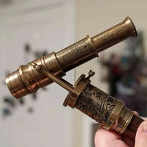 ENGRAVED 1920 DOLLOND LONDON Victorian Telescope Compass On Top Spyglass... - $765.40 MXN