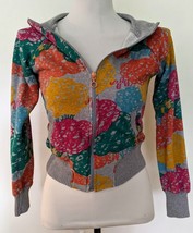 Zara Woman/Teen Full Zip Sweatshirt Jacket Hoodie S Tie Dye Sponge Color Print - £11.83 GBP