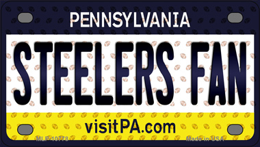 Steelers Fan Pennsylvania Novelty Mini Metal License Plate Tag - $14.95