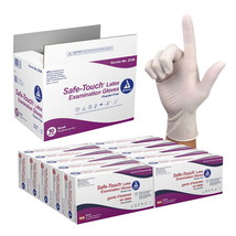Dynarex Safe-Touch Latex Exam Gloves Powder-Free Textured Ambidextrous 1... - $111.95