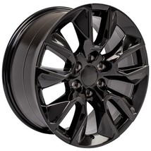 Gloss Black 20&quot; RST Wheels Rims for 2000-2025 Chevy Silverado Tahoe Subu... - $1,038.51