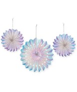 Luminous Hanging Fan Decorations (3), amscan Iridescent Round - $218.57 MXN