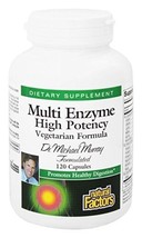 Natural Factors High Potency Multi Enzyme Vegetarian Formula, 120 Capsules - $36.37