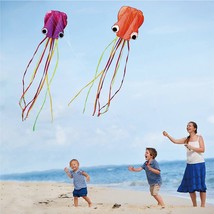 PACK 2 COLOR -  Large Easy Flyer Kite for Kids -  software octopus 31&#39; Wide w/ L - £27.67 GBP