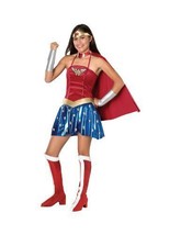 Rubie&#39;s Justice League Teen Wonder Woman Costume, Multicolored  (Dress S... - $38.93