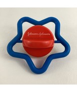 Johnson &amp; Johnson Spinning Star Rattle Baby Toy Vintage Red Yellow Blue ... - €17,03 EUR