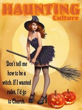 Don&#39;t Tell Me How to Be a Witch Halloween Metal Sign - £31.11 GBP