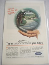 1945 Ford Motor Company Color Ad There&#39;s a  Ford In Your Future - £6.28 GBP