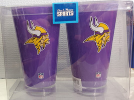 Minnesota Vikings Set of 20 oz Acrylic Tumblers - NFL - £15.54 GBP