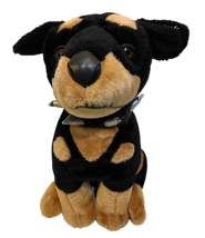 Doberman Pinscher LARGE Rottweiler Rotty Puppy Dog Plush Spike Toy Network 16"  - $49.00