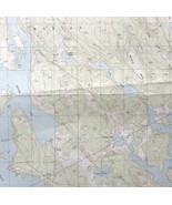 Map Long Lake Maine 1987 Topographic Geological Survey 1:24000 27 x 22&quot; ... - £41.59 GBP