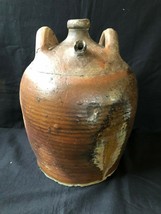 Antique C. 1850 French Olive / Olive Oil Two Handle Pottery Jug Jar - £259.02 GBP