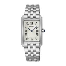 Seiko SWR083 Women&#39;s Wristwatch, Rectangle Face, Quartz, Silver, Bracele... - £237.63 GBP