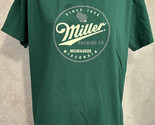 Miller Beer Green Brewing Company Beer Large Top World T-Shirt AS IS - $11.82