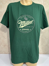 Miller Beer Green Brewing Company Beer Large Top World T-Shirt AS IS - £9.37 GBP