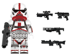 Flametrooper Clone Wars Star Wars Custom Minifigure Brick Toys - $2.68