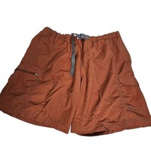 Columbia Omni Shade Cargo Shorts Men XXL Texas Orange 9” Inseam Nylon Mesh Lined - £19.75 GBP