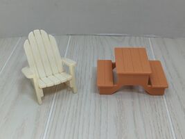 Fisher Price Loving family backyard picnic table Adirondack chair - $15.98