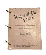 Vintage Requestfully Yours Chicago Edition Music Binder Songbook Lead Sh... - $27.00