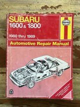 SUBARU 1600 &amp; 1800  1980-1989   Haynes Repair Manual, Service Guide - $11.39