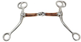Horse Stainless Steel 5&quot; Copper Wire Wrapped Mouth Tom Thumb Snaffle Bit... - $21.77