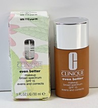 Clinique Even Better Makeup SPF 15, WN 112 Ginger (M) 1oz/30ml, Evens &amp; ... - £15.71 GBP