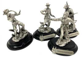 Vintage Silver Dollar City Pewter Civil War Solders Union Confederate In... - $246.51