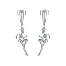 Original Athlete Dancer Earrings For Women Boucle Oreille Femme Korean Fashion J - £22.53 GBP