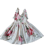 Somlatrecy Kid Girl&#39;s 100% Cotton Ivory Rose Floral Halter Dress ~ Size ... - $30.68