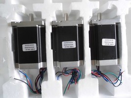 3 Set Nema 24 Single Shaft Stepper Motor 439oz.in/3.1Nm 4 Leads - £114.37 GBP