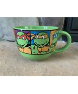 Rare Teenage Mutant Ninja Turtles Oversized Soup Mug Handled Bowl Green ... - $89.05