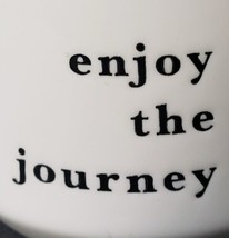 Enjoy The Journey Threshold 14 oz. Stoneware Coffee Mug Cup White Blue - $15.27