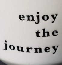 Enjoy The Journey Threshold 14 oz. Stoneware Coffee Mug Cup White Blue - £12.00 GBP