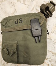 2 QT Quart Canteen AND Insulated Carrier MOLLE II Utility Pouch Woodland... - £14.36 GBP