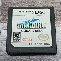 Final Fantasy III 3 (Nintendo DS, 2006) RPG Authentic Cartridge Cart Only  - £13.44 GBP