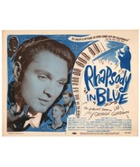 *RHAPSODY IN BLUE (R-56) Robert Alda IS George Gershwin Title Lobby Card... - $101.87 CAD