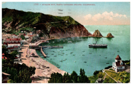 No. 1975 Avalon Bay Santa Catalina Island, CA Mitchell Postcard. Posted 1945 - £10.01 GBP