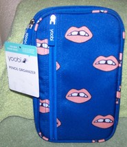 Yoobi Pencil Organizer Blue Peach Lips Icons NWT - $8.79
