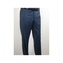 Men Suit BERLUSCONI Turkey 100% Italian Wool Super 180's Vested #Ber1 Navy Blue image 11