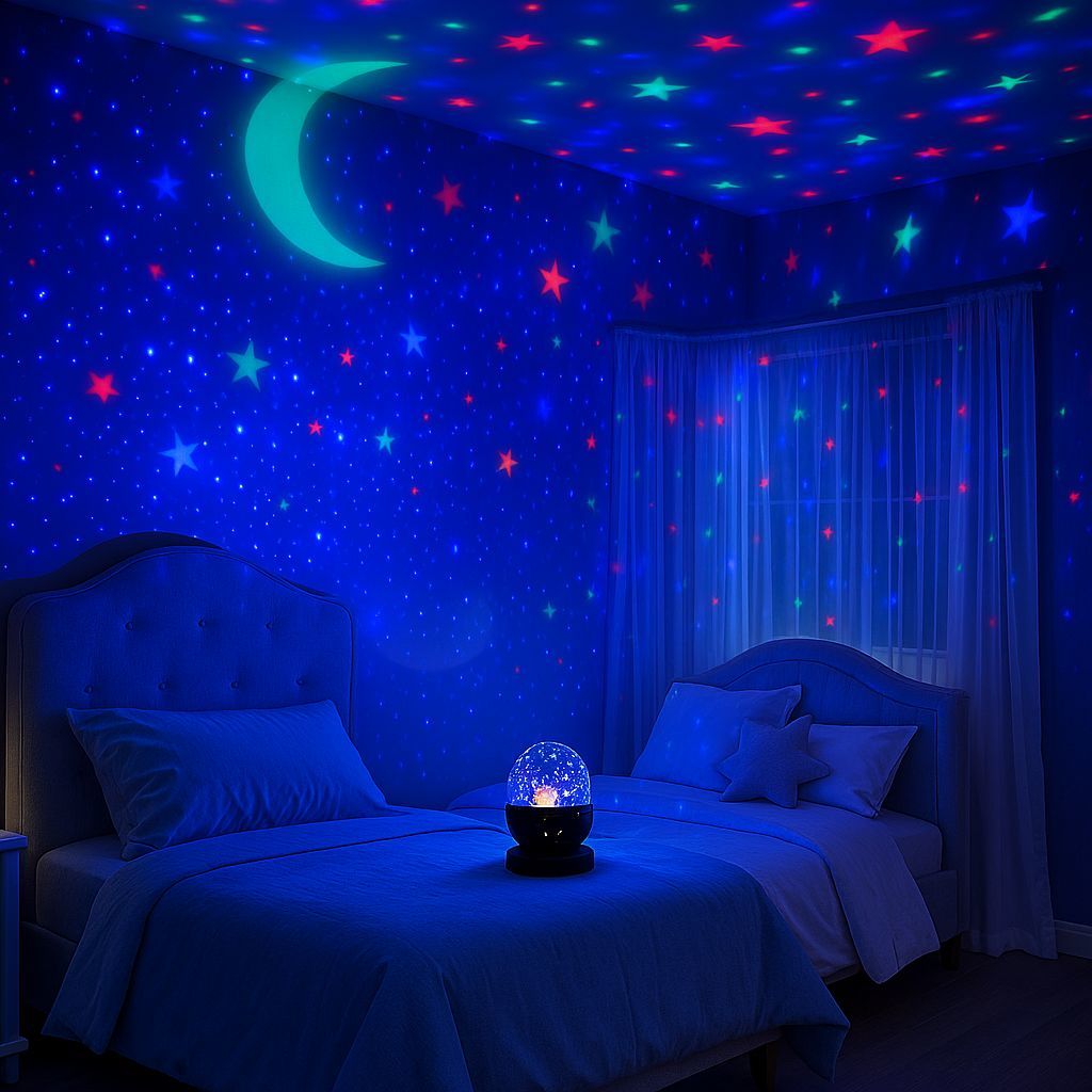 Star Projector Night Light for Kids &amp; Adults – Galaxy Lamp with Timer - $5.90