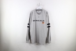 Vtg Mens XL Distressed Spell Out Cincinnati Bengals Football Long Sleeve T-Shirt - £30.89 GBP