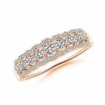 ANGARA Natural Diamond Nine Stone Anniversary Band in 14K Gold (KI3, 0.5... - £702.68 GBP