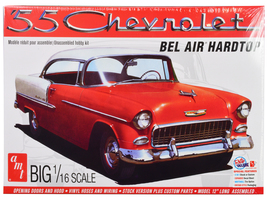 Skill 3 Model Kit 1955 Chevrolet Bel Air Hardtop 1/16 Scale Model by AMT - $67.69